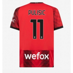 AC Milan Christian Pulisic #11 Hjemmedrakt 2023-24 Kortermet