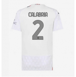 AC Milan Davide Calabria #2 Bortedrakt Dame 2023-24 Kortermet