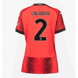 AC Milan Davide Calabria #2 Hjemmedrakt Dame 2023-24 Kortermet