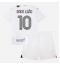 AC Milan Rafael Leao #10 Bortedraktsett Barn 2023-24 Kortermet (+ Korte bukser)