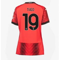 AC Milan Theo Hernandez #19 Hjemmedrakt Dame 2023-24 Kortermet