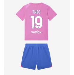 AC Milan Theo Hernandez #19 Tredjedraktsett Barn 2023-24 Kortermet (+ Korte bukser)