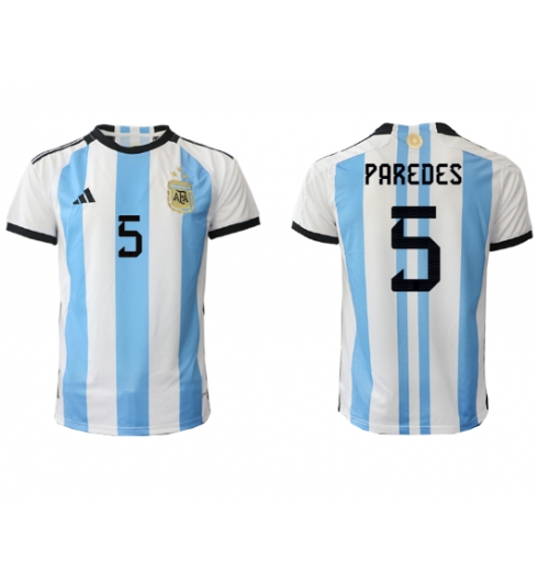 Argentina Leandro Paredes #5 Hjemmedrakt VM 2022 Kortermet