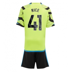 Arsenal Declan Rice #41 Bortedraktsett Barn 2023-24 Kortermet (+ Korte bukser)