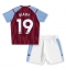 Aston Villa Moussa Diaby #19 Hjemmedraktsett Barn 2023-24 Kortermet (+ Korte bukser)