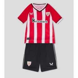 Athletic Bilbao Hjemmedraktsett Barn 2023-24 Kortermet (+ Korte bukser)