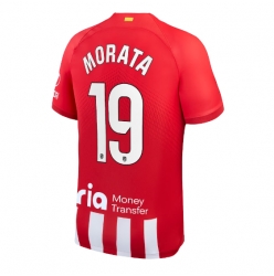 Atletico Madrid Alvaro Morata #19 Hjemmedrakt 2023-24 Kortermet