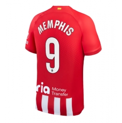 Atletico Madrid Memphis Depay #9 Hjemmedrakt 2023-24 Kortermet