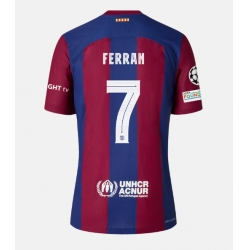 Barcelona Ferran Torres #7 Hjemmedrakt 2023-24 Kortermet