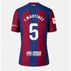 Barcelona Inigo Martinez #5 Hjemmedrakt Dame 2023-24 Kortermet