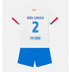 Barcelona Joao Cancelo #2 Bortedraktsett Barn 2023-24 Kortermet (+ Korte bukser)