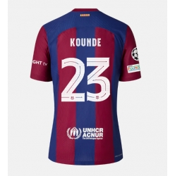 Barcelona Jules Kounde #23 Hjemmedrakt 2023-24 Kortermet
