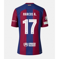 Barcelona Marcos Alonso #17 Hjemmedrakt 2023-24 Kortermet