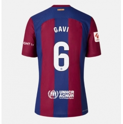 Barcelona Paez Gavi #6 Hjemmedrakt Dame 2023-24 Kortermet