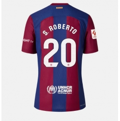 Barcelona Sergi Roberto #20 Hjemmedrakt Dame 2023-24 Kortermet