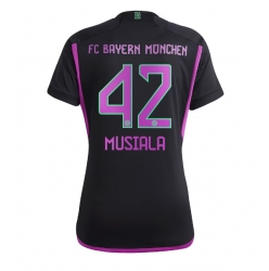 Bayern Munich Jamal Musiala #42 Bortedrakt Dame 2023-24 Kortermet