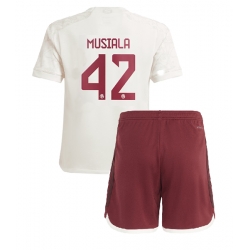 Bayern Munich Jamal Musiala #42 Tredjedraktsett Barn 2023-24 Kortermet (+ Korte bukser)