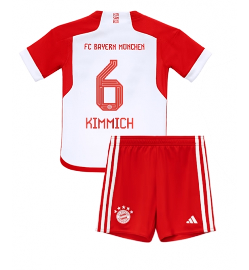 Bayern Munich Joshua Kimmich #6 Hjemmedraktsett Barn 2023-24 Kortermet (+ Korte bukser)