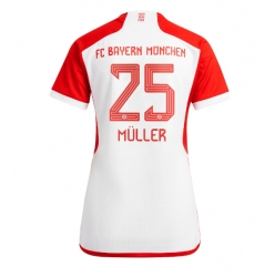 Bayern Munich Thomas Muller #25 Hjemmedrakt Dame 2023-24 Kortermet