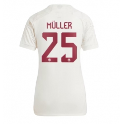 Bayern Munich Thomas Muller #25 Tredjedrakt Dame 2023-24 Kortermet