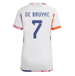 Belgia Kevin De Bruyne #7 Bortedrakt Dame VM 2022 Kortermet