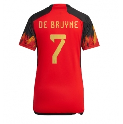 Belgia Kevin De Bruyne #7 Hjemmedrakt Dame VM 2022 Kortermet
