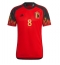 Belgia Youri Tielemans #8 Hjemmedrakt VM 2022 Kortermet