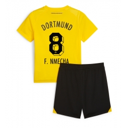 Borussia Dortmund Felix Nmecha #8 Hjemmedraktsett Barn 2023-24 Kortermet (+ Korte bukser)