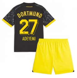 Borussia Dortmund Karim Adeyemi #27 Bortedraktsett Barn 2023-24 Kortermet (+ Korte bukser)