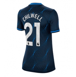 Chelsea Ben Chilwell #21 Bortedrakt Dame 2023-24 Kortermet