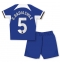 Chelsea Benoit Badiashile #5 Hjemmedraktsett Barn 2023-24 Kortermet (+ Korte bukser)