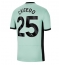 Chelsea Moises Caicedo #25 Tredjedrakt 2023-24 Kortermet