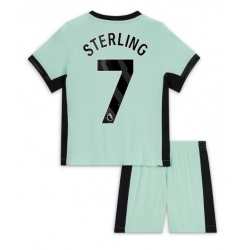 Chelsea Raheem Sterling #7 Tredjedraktsett Barn 2023-24 Kortermet (+ Korte bukser)