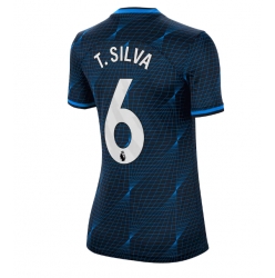 Chelsea Thiago Silva #6 Bortedrakt Dame 2023-24 Kortermet