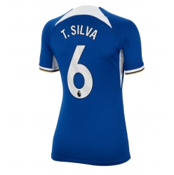 Chelsea Thiago Silva #6 Hjemmedrakt Dame 2023-24 Kortermet