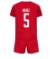 Danmark Joakim Maehle #5 Hjemmedraktsett Barn VM 2022 Kortermet (+ Korte bukser)