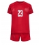 Danmark Pierre-Emile Hojbjerg #23 Hjemmedraktsett Barn VM 2022 Kortermet (+ Korte bukser)