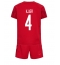 Danmark Simon Kjaer #4 Hjemmedraktsett Barn VM 2022 Kortermet (+ Korte bukser)