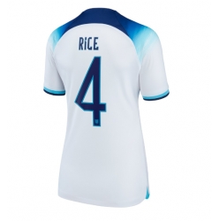 England Declan Rice #4 Hjemmedrakt Dame VM 2022 Kortermet