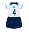 England Declan Rice #4 Hjemmedraktsett Barn VM 2022 Kortermet (+ Korte bukser)