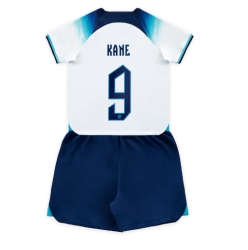 England Harry Kane #9 Hjemmedraktsett Barn VM 2022 Kortermet (+ Korte bukser)