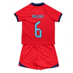 England Harry Maguire #6 Bortedraktsett Barn VM 2022 Kortermet (+ Korte bukser)