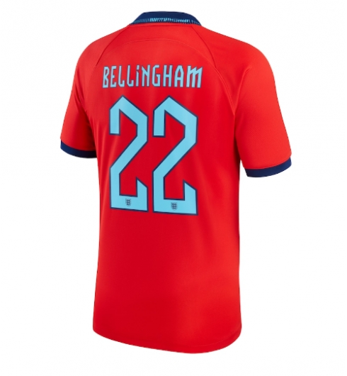 England Jude Bellingham #22 Bortedrakt VM 2022 Kortermet