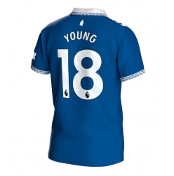 Everton Ashley Young #18 Hjemmedrakt 2023-24 Kortermet