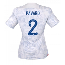 Frankrike Benjamin Pavard #2 Bortedrakt Dame VM 2022 Kortermet