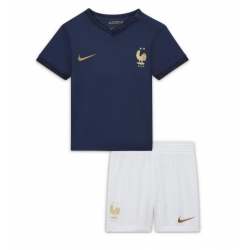 Frankrike Hjemmedraktsett Barn VM 2022 Kortermet (+ Korte bukser)