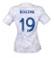 Frankrike Karim Benzema #19 Bortedrakt Dame VM 2022 Kortermet