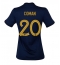 Frankrike Kingsley Coman #20 Hjemmedrakt Dame VM 2022 Kortermet