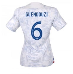 Frankrike Matteo Guendouzi #6 Bortedrakt Dame VM 2022 Kortermet