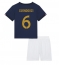 Frankrike Matteo Guendouzi #6 Hjemmedraktsett Barn VM 2022 Kortermet (+ Korte bukser)
